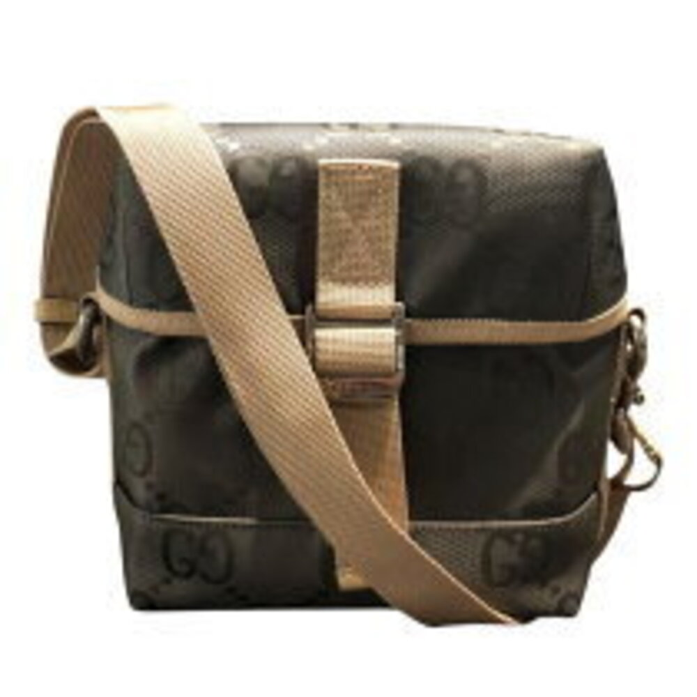 Gucci Off the Grid Shoulder Bag Gray GG Nylon
